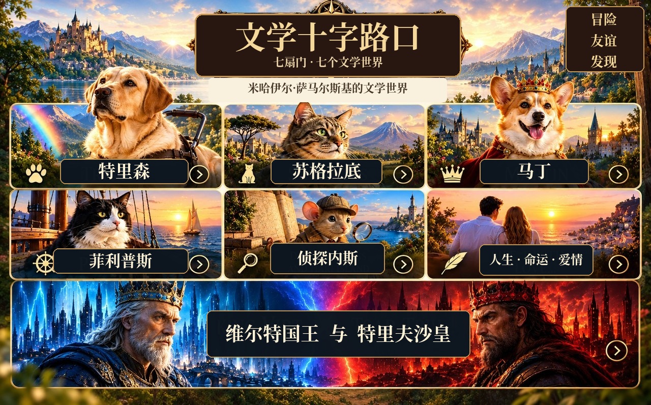 七个通往文学世界的中文互动入口。