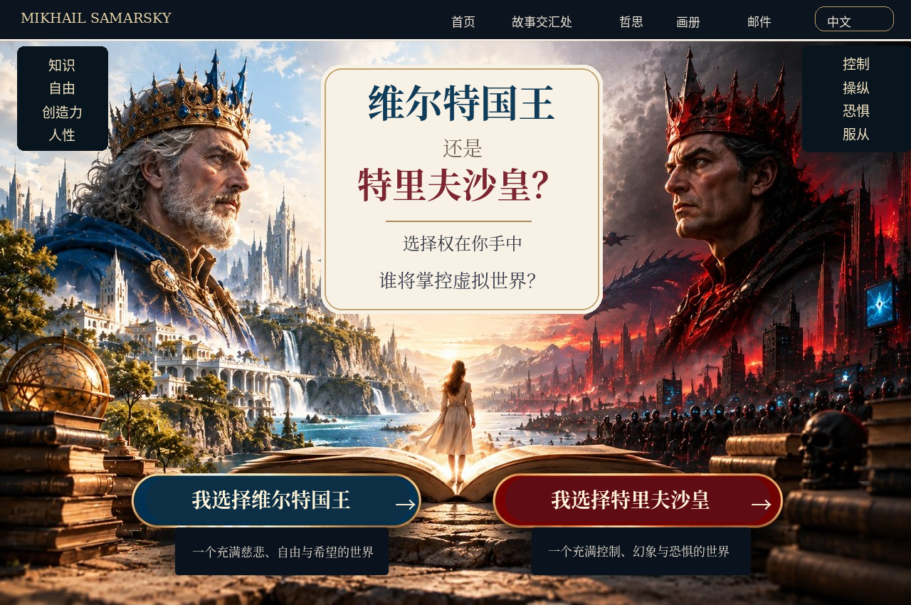 维尔特国王还是特里夫沙皇？选择权在你手中。光明与黑暗之间站着普尔切莉娅。